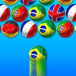 Play Bubble Shooter World Cup now!