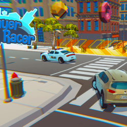Play 2 Player 3D City Racer now!