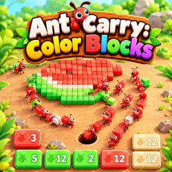 Play Ant Carry: Color Blocks now!