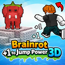 Play Brainrot +1 to Jump Power 3D now!