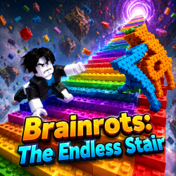 Play Brainrots: The Endless Stair now!