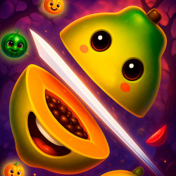 Play Halloween Fruit Slice now!