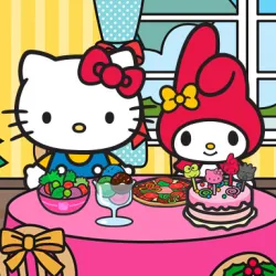 PLay Hello Kitty And Friends Xmas Dinner now!