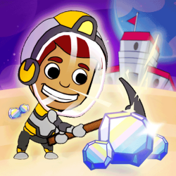Play Idle Miner Space Rush now!
