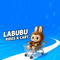Labubu Rides a Cart