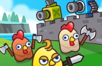 Play Merge Cannon: Chicken Defense now!