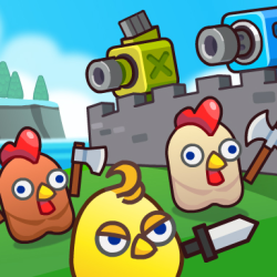 Play Merge Cannon: Chicken Defense now!