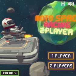 Play Moto Space Racing: 2 Player now!