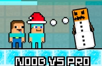 Play Noob vs Pro Snowman now!