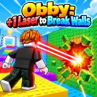 Obby: +1 Laser to Break Walls