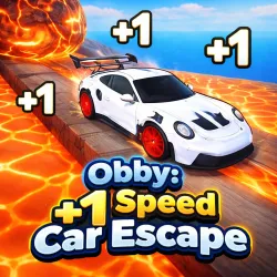 Play Obby: +1 Speed Car Escape Game