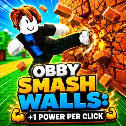 Obby Smash Walls: +1 Power Per Click Play Obby Smash Walls: +1 Power Per Click Game