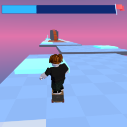 Play Obby: Space Skateboard now!