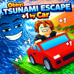 Play Obby: Tsunami Escape +1 by Car now!