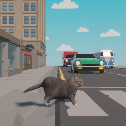 Play OIIAOIIA Cat: Crossing Road now!