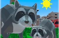 Play Raccoon Adventure: City Simulator 3D now!