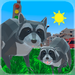 Play Raccoon Adventure: City Simulator 3D now!