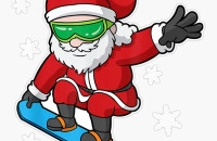 Play Santa Claus: Snowboard now!