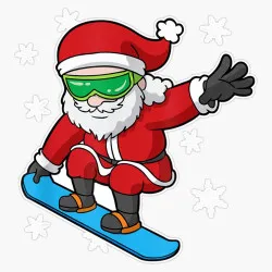 PLay Santa Claus: Snowboard now!