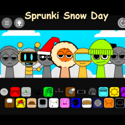Play Sprunki Snow Day now!