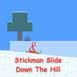 Play Stickman Slide Down The Hill now!