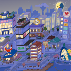 Play Toca Boca World: Night City now!