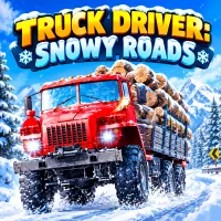 Truck Driver: Snowy Roads
