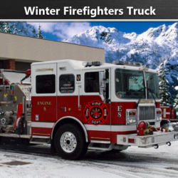 Play Winter Firefighters Truck now!