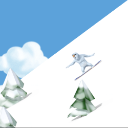 Play Yetisports Snowboard Freeide now!