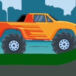 Play Monster Truck Hill Driving 2D now!