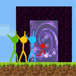 Play Stickman Parkour Skyland now!