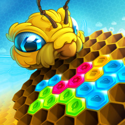 Play Super Hexbee Merger now!