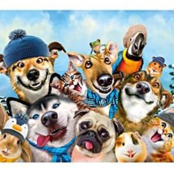 Play Winter Pets Puzzle now!